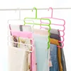 Hangers & Racks 5-layer Household Multi-layer Non-slip Clothes And Pants Rack Multifunctional Plastic Locker Simple Style