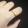 Bröllopsringar 2021 Fashion and Fugitive Princess Ring Love Model Ladies Bow Knot Gold Valentine's