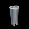 600ml Heart Heart Drinkware Partilhar dupla Compartilhar xícaras de plástico descartável transparente com tampas RH3963
