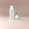 Empty Plastic Bottle With Metal Tips 5ml 10ml 15ml 20ml 30ml Droppers Bottle With Needle Cap For Liquid Eye Juice