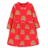 Metri di salto Baby Autumn Spring Rainbow Girls Abiti Lovely Party Princess Costume Vendita Abito da compleanno 210529