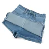 Rokken 2021 Koreaanse versie van hoge taille denim rok korte zomer anti-glare split a-line