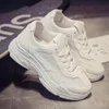 New Fashion Shoes Sneakers All White Shoe WoMen Designer Women's Sport Cute Girls Sneakers Alta qualità