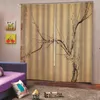 Cortina cortinas personalizadas qualquer tamanho chinês estilo ameixa árvore vintage flores janela cortinas para sala de estar blackout quarto decoração