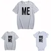 Abbinamento MINI ME T Shirt Papà Abiti Padre Figlio Papà Bambino Bambini Famiglia Mamma e vestiti 210417