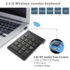 Avatto Småstorlek 2.4GHz Trådlöst numeriskt tangentbord NUMPAD 18 Keys Digitalt tangentbord för bokföring Teller Laptop Notebook tabletter