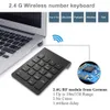 AVATTO Small-size 2.4GHz Wireless Numeric Keypad Numpad 18 Keys Digital Keyboard for Accounting Teller Laptop Notebook Tablets