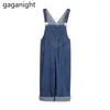 Gaganight Casual Allentato Jeans Donna Tuta Plus Size Moda Ragazze Primavera Autunno Denim Complessivo Vita alta Coreano Jean 210809