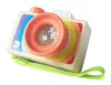 Cartoon Mini Wooden Camera Toy with Multi-Prism Kaleidoscope Pictures Lens Portable