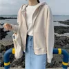 패션 캐주얼 후드 스웨트 셔츠 코트 여성 봄 가을 ol 플러스 크기 느슨한 운동복 스웨터 outwear 탑 210421