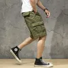 Shorts pour hommes Camouflage Cargo hommes Sweatshorts pantalons de survêtement homme marque de mode pur coton à la mode sport Pirate lâche pantalon décontracté