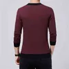 BROWON Marke Männer Kleidung 2021 Herbst Neue Casual Männer T-Shirt V-Ausschnitt Patchwork Farbdesign T-shirt Männer Top Tees Übergröße 5XL G1229