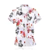 Chemises d'été de mode hommes à manches courtes boutonné hommes chemise imprimé floral chemise hawaïenne plus taille 5XL 6XL 7XL 210528