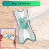 X-Type Floor MOP 360 درجة أداة تنظيف المنزل مع منصات ستوكات قابلة لإعادة الاستخدام للخشب السيراميك بلاط البحر RRA10794