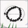 Beaded, Strands Bracelets Jewelry Cross Charm 8Mm Beaded Handmade Men Women Prayer Beads Yoga Rope Woven Drop Delivery 2021 1Cm5I