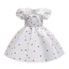 Children's Drgirls 'New Girls' Saia Fluffy Bubble Sleeve Imprimir PrincdRSummer Casual Vestido X0803