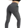 Frauen Workout Hohe Taille Laufen Fitness Gym Jeggings Hosen Kleidung Push-Up Legging Anti-Cellulite Tasche Leggings 210925