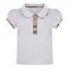 Toddler Boys Summer White T-shirts For Girls Child Designer Brand Boutique Kids Vêtements entiers Luxury Tops Children Clothes3282168