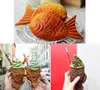 معدات تجهيز الأغذية 110 فولت 220 فولت آلة الخبز الذيل السمك الهراء صانع الآيس كريم Taiyaki لفم مفتوح