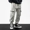 Streetwear Fashion Casual Jogger Mężczyźni Wysokiej Jakości Luźne Fit Duże Pocket Cargo Spodnie Hip Hop Urban Techwear Odzież Punk Spodnie