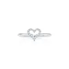 Tiff Lage Love Ring Gemstone Jewelry高品質の女性のスタイルとサイドカップルゴールドS925ガールフレンドの婚約ギフト297o