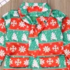 2-8 anni Bambino Ragazzi Abiti di Natale Babbo Natale Stampa Camicia Ragazzi Pantaloni Abiti Bambini Ragazzi Vestiti di Natale Abiti 201127