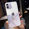 Custodie per telefoni con pittura ad acquerello per iPhone 13 Pro Max 12 Mini 11 X XR XS 7 8 Plus 6S Cover in marmo colorato trasparente morbida antiurto