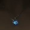 Светящий медальон Единорог Ожерелье Полово подвеска животных в темных ожерельях для женщин Детские ювелирные украшения и песчаные украшения и песчаные