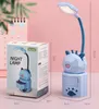 Night Light Cartoon 8 LED Light Lights Reading USB Powered Daylight Elastyczne z biżuterią Box Desk Lampa stołowa dla dzieci i studentów