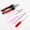 Dog Grooming Supplies Pet Nail Tools Cat Puppy Nail Clipper Animal Scissor Cutter med filuppsättning Papaer Card Packing 3 Färger 2 Storlekar