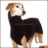 Fournitures de vêtements pour chiens Pet Home Garden S-5XL Greyhound Vêtements Hiver Automne Manteau à col roulé Veste Pharaon Hound Great Dane Plove276k