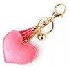 Keychains Fashion Car Play Full Crystal Rhinestone Heart Key Chain Bling Gold Keychain Bag Hanging Pendant Jewelry TZ01