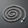 Stainless Steel Cuban Link Chain Necklace Silver Mens Necklaces Hip Hop Jewelry 6/8/10/12mm