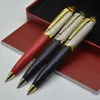 Promotion High Quality Classic Ballpoint pen Stationery Office colourful Metal Resin Refill Writing Gift pens With Box Options251H