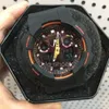 ホットファッション防水メンズ腕時計スポーツデュアルディスプレイGMTデジタルLED Reloj Hombre学生ウォッチRelogio Masculino