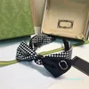 luxury- Modern Women Bow Fasce in metallo Lettera Lacttice Fascia Ladies Street Style Sport Hair Hoop con confezione regalo