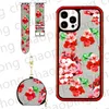 Luxe 3-delig pak Telefoonhoesjes Universele oortelefoonbeschermer Horlogeband voor iPhone 15 14 13 Pro Max 12 11 XR X XsMax-serie IWatch-band Kleur Bloem Dames mobiele telefoonhoes