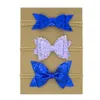 طفل رباطات الرصاصات لامعة الانحناء الفتيات مرونة bowknot بوتيك الاطفال النايلون اكسسوارات للشعر hairbands الترتر أغطية الرأس 3 قطع مجموعة kha214