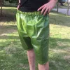 Grüne Herren-Shorts aus PVC, wasserdicht, G1218