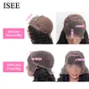 ISEEヘアペルーボディウェーブレースフロントウィッグ4x4ボディウェーブレース閉鎖女性のための人間の髪のかつら13x4レースの正面ウィッグ