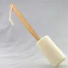 Wooden Handled Natural bath Sponge Loofah Back Scrubber Brush Bath Long Reach Shower Brush 5038 Q2