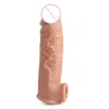 Silicone fun wolf tooth set male penis husband and wife toy lock essence lengthened meat crystal297N