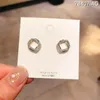 Koreaanse mode geometrische vierkante stud vrouwen trendy minimalisme sieraden 2021 schattige oorbellen