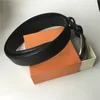 High Quality Genuine Leather Belts for Men Designers Women Belt Fashion God Silver Black Buckle Box Waistband5808068