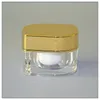 10g oro argento acrilico forma occhio forma barattolo cosmetico pacchetto bottiglia lozione vaso di lozione imballaggio