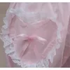 Sweet Women's Lolita Bloomer Elastic Cintura Cosplay Shorts com bolso em forma de coração 210621