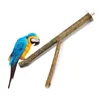 Andra fågelförsörjningar papegoja timmergren Stand Bar Nibble slumpmässig färg tjock 2,5-3,5 cm dubbel gaffel 25 cm