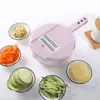 Slicer Manual Vegetable Cutter Blade Peeler Grater with Strainer Kitchen Accessories Stainless Steel 210423