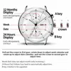 손목 시계 루오빈 자동 기계식 시계 남자 최고 드레스 시계 42mm 스테인레스 스틸 캘린더 빛나는 손목 시계 남성 202322m