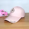 Creative Street Piercing Ring Baseball Cap Punk Hip Hop Caps Cotton Adult Casual Solid Adjustable Unisex Snapback